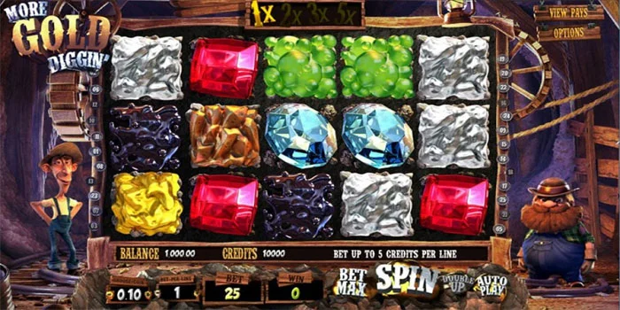 Fitur Bermain & Bonus Slot More Gold Diggin